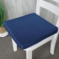 thumbnail image 1 of Nvzi Cojín de espuma suave para asiento, almohadilla gruesa para silla, cojín para silla de 20 x 20 x 2 pulgadas con funda extraíble, para alivio y comodidad, azul zafiro, 1 of 3