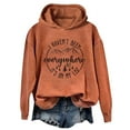 thumbnail image 2 of Bramtres Hoodies for Women Fall Clothes I Haven'T Been Everywhere But 'S My List Funny Graphic Shirts Lightweight Sweatshirt Shirt Pullover Fall Outfits Long Sleeve Tops Orange L, 2 of 4