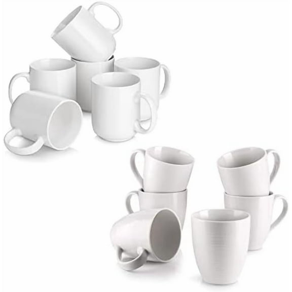 Coffee Mugs Set, 17 Oz Large Coffee Mug Set of 6 with Handle&Coffee Mugs Set, 20 Oz Large Coffee Mug Set of 6