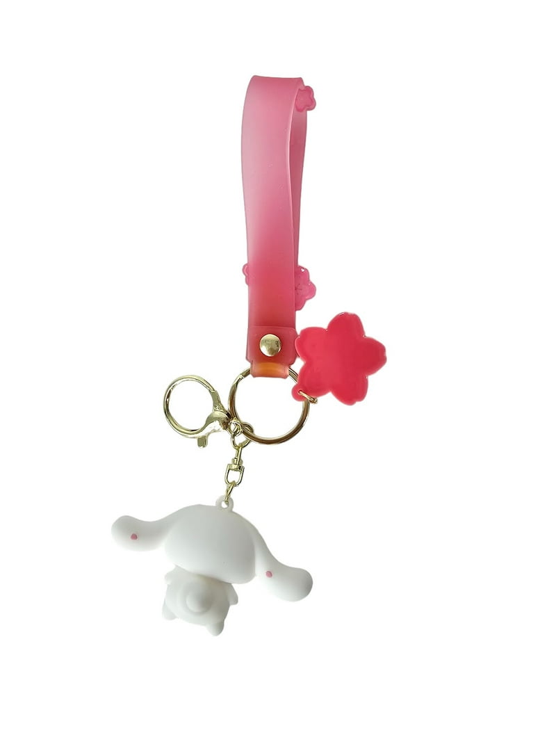 Sanrio Pink Cherry Blossom Doll Cinnamoroll Keychain Pendant Cute