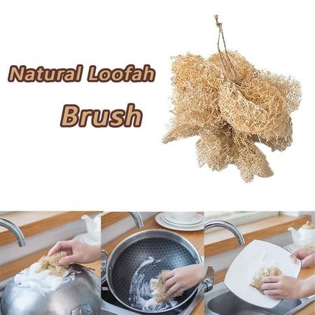 

for Superfine Loofah Cup Brush Fiber and Loofa Natural bowls kitchen Pots Luffa Cleaning Supplies Cleaning Brush ViLaViDe