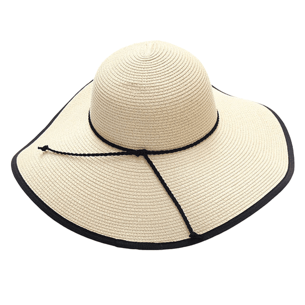 Sombrilla, protección solar, sombrero de paja para el ocio de verano.