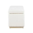 thumbnail image 4 of Linon Hawn Rectangle Storage Ottoman Natural Wood Trim in Soft Natural Sherpa, 4 of 19