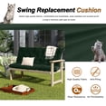 thumbnail image 4 of Porch Swing Cushions Outdoor, Waterproof 4" Thick 2–3 Seat Outdoor Swing Seat Cushion with Ties for Garden & Porch, 4 of 7