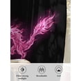 thumbnail image 6 of Sheer Curtains 72 Inches Long 2 Panels Set for Bedroom, Dragon Flames Semi Sheer Curtains for Windows, Purple Dragons Abstract Modern Art Voile Window Treatments Rod Pocket Curtain, 6 of 7