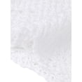 thumbnail image 6 of DARING DIVA Women's Crochet Cardigan Tie Front Go Out Short Sleeve Crop Shrug L White, 6 of 6