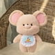 thumbnail image 5 of Muñeco de peluche infantil Adorable acurrucado decoración del hogar ratón muñeco de peluche para antes de dormir Marrón claro, 5 of 9