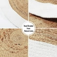 thumbnail image 3 of Handmade Braided Natural Jute Round Rugs Floor Area Rug Size 2 x 2 Feet Round, 3 of 5