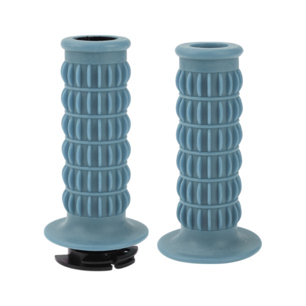 Kit de cubiertas para manillares de motocicleta Unique Bargains 7/8" 22mm 15/16" 24mm, empuñaduras antideslizantes de TPU para motocicleta, scooter, bicicleta y ATV, color gris y azul, 1 juego