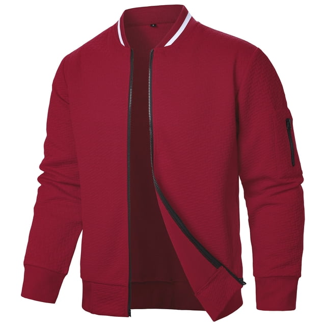 pstuiky Camisas de manga larga de invierno para hombre, Chaqueta de manga larga con cuello alto y cremallera de color liso para hombre Tops casuales para hombres l