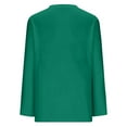 thumbnail image 5 of tklpehg 3/4 Sleeve Shirts for Women Tunic Tops Casual Comfy Lightweight Going Out Tops V-Neck Loose Classic Solid Color Blouses (Green,XXXL), 5 of 5