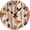 InyYc-5xs, variant on Eveokoki Wall Clock Battery Operated 10 Inch Silent Non Ticking Pine Cones Leaves Country Rustic Retro Decorative for Bathroom Kitchen Living Room Bedroom