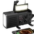 thumbnail image 2 of Alarma SOS con energía solar, radio de emergencia con linterna de manivela, radio de emergencia con funcionalidad de alta precisión, 2 of 9