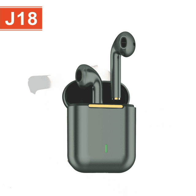 Auriculares Bluetooth J18 con reducción de ruido inalámbrica, modelo privado, TWS, estéreo, semiintrauditivos, deportivos, fuente