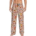 thumbnail image 1 of Fotbe Fall Thanksgiving Pantalones de Pijama para Hombre, Pantalones de Dormir, Pantalones de Casa con Cintura Ajustable y Bolsillos-Large, 1 of 6