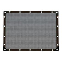 Uutvery 90% Shade Fabric Sun Shade Cloth with Grommets Outdoor Sun Shade Cloth Perfect Sunblock Shade Cloth with Grommets Mesh Tarp Sun Screens for Patio Outdoor Garden Backyard Black