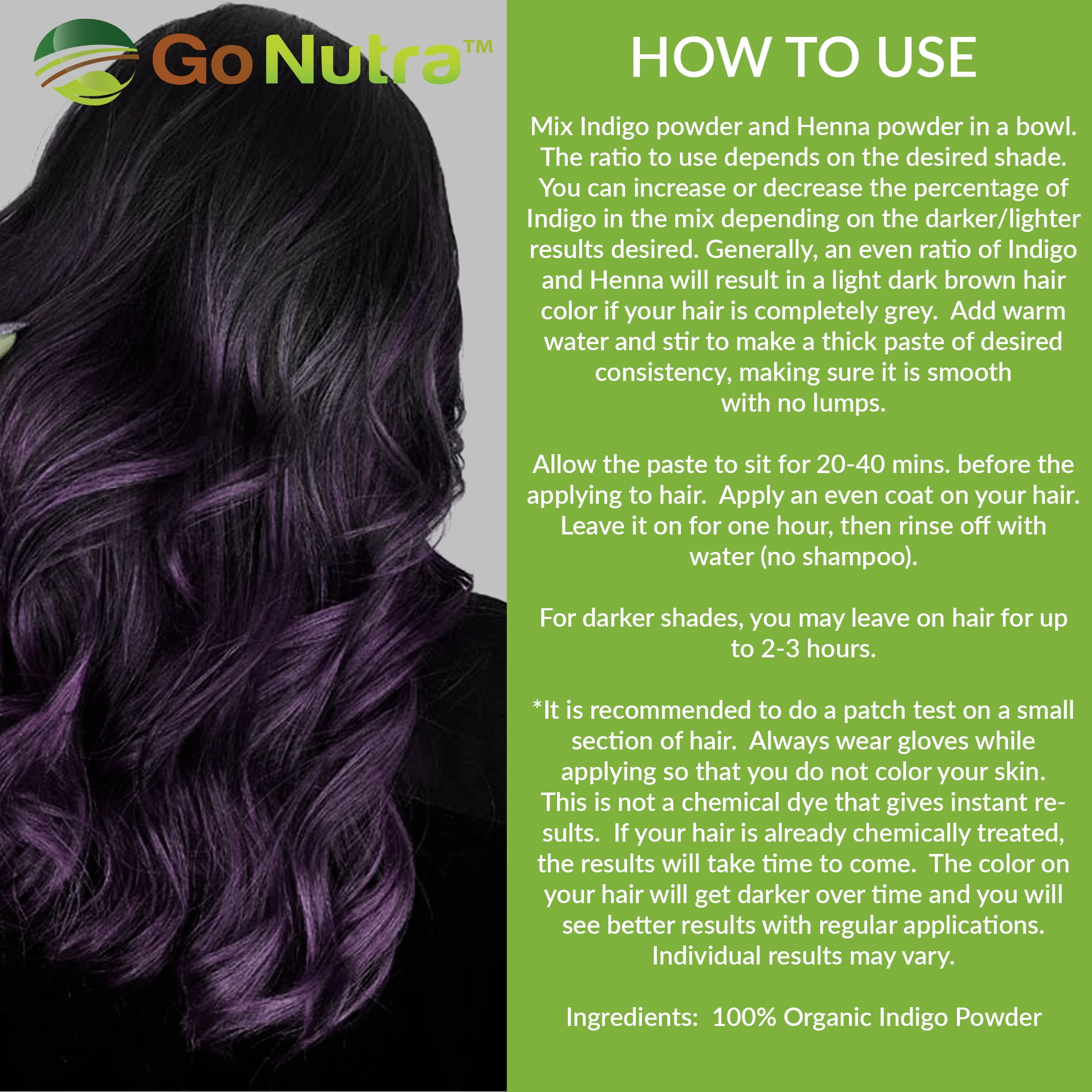5 Top Hair Uses, Benefits & Side Effects Of Indigo Powder (Avuri) For Grey  Hair & Hair Growth - Wildturmeric
