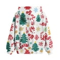 thumbnail image 3 of Pullover Hoodie with Festive Holiday Stocking and Gift Print for Children's Casual Long Sleeve Sweatshirt Comfortable Fit, 3 of 4