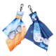 thumbnail image 5 of Paños de limpieza de gafas con llavero, toallitas limpiadoras de lentes, paño de limpieza para gafas, gafas de sol y limpieza de pantallas de teléfono, 2 uds., 5 of 8