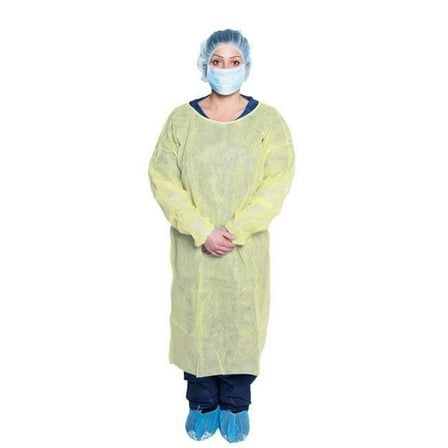 Isolation Gown, Yellow - Extra Large