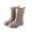 Beige, variant on Kids Solid Color Mid-Calf Rain Boots, Waterproof Non- Wellies Color:Green,Size:1-2.5 Years