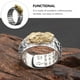 thumbnail image 5 of EeaseMX 1 anillo decorativo para dedo masculino, anillo abierto de cobre, joyería de la suerte para hombre., 5 of 8