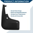 thumbnail image 4 of Unique Bargains Mud Flaps Splash Guards W/Mount  Accessories for Mercedes-Benz Smart 4 Doors 2016-2021 Front and Rear Mud Guards 1 Set, 4 of 6