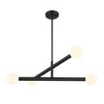 thumbnail image 3 of Meridian M100133MBK 4-Light Chandelier in Matte Black, 3 of 7