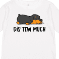 thumbnail image 4 of Inktastic Napping Dis Tew Much Rottweiler Boys or Girls Long Sleeve Toddler T-Shirt, 4 of 5