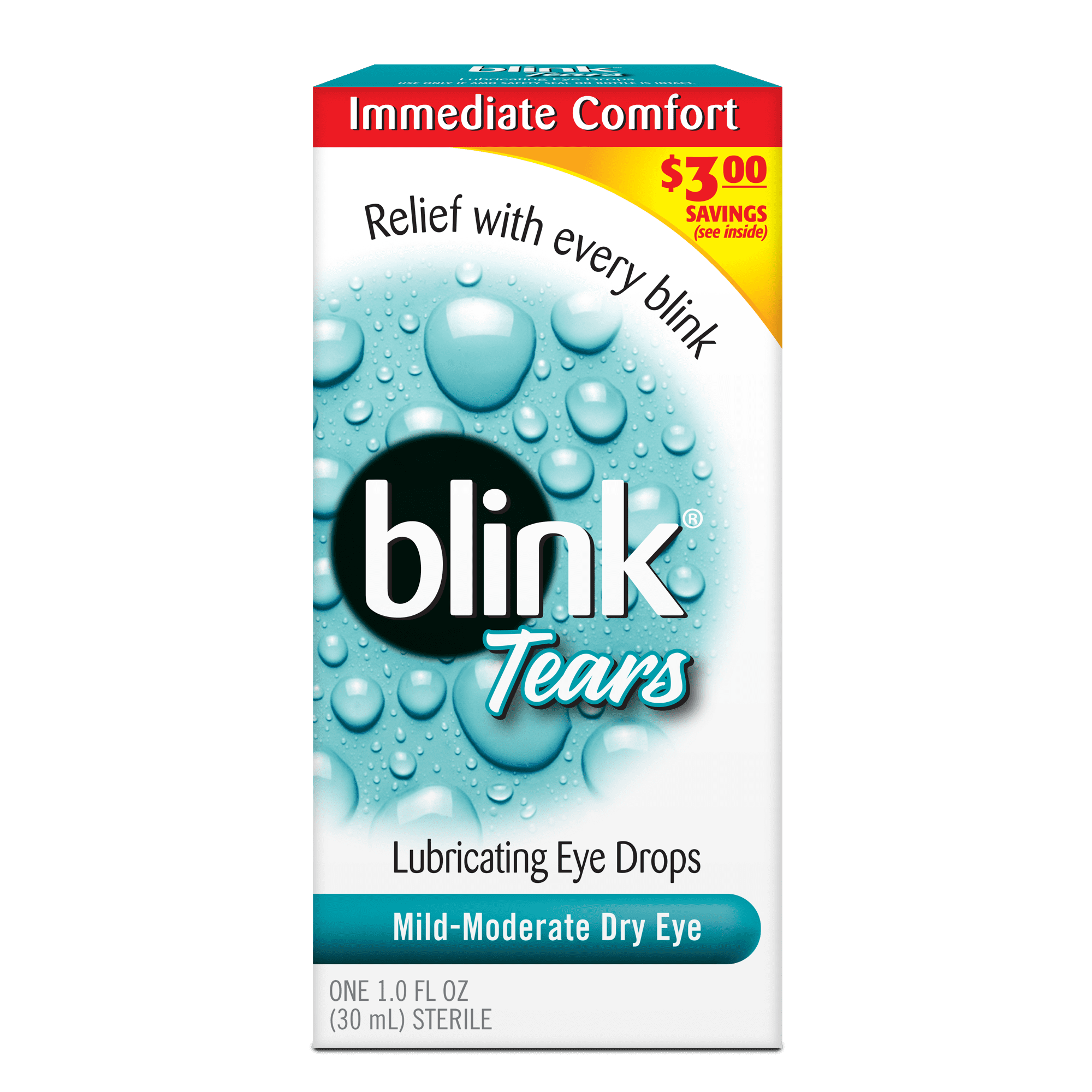 Blink Tears Lubricating Eye Drops, Mild Moderate Dry Eye, 1 fl oz