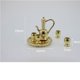thumbnail image 2 of 1/12 Dollhouse Miniatures Set De Té Metal Oro 6pcs Accesorios, 2 of 8