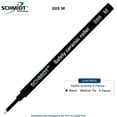 thumbnail image 2 of Paquete de 6 recargas Schmidt 888 para rollerball, tinta negra, punta media, 2 of 3