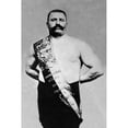 thumbnail image 3 of Vintage Muscle Men 17x24 Black Modern Framed Museum Art Print Titled - Bodybuilder Wearing Bandolier of Victory, 3 of 5