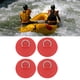 thumbnail image 2 of Apuakthei 4 piezas de parche de anillo en D rojo, forma redonda de PVC, almohadilla de anillo en D de acero inoxidable fuerte para tabla de remo de balsa de barco, 2 of 8