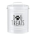 thumbnail image 1 of Contenedor de golosinas para perros Contenedor hermético para comida de perros para golosinas para mascotas Galletas de lata para Blanco, 1 of 7
