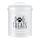 thumbnail image 1 of Contenedor hermético para golosinas de perro, hecho de metal, para perros, galletas, ahorra espacio, Blanco, 1 of 7