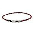 thumbnail image 3 of PHITEN Tornado Chrome Titanium Necklace, Black/Red, 18-Inch, 3 of 4