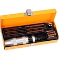 thumbnail image 1 of Justech Driver Set, 12PCs 1/2" Square & Hex Impact Driver Bits, Heavy Duty, Chrome Vanadium Steel, for Screws, 1 of 5