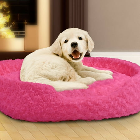 PETMAKER Medium Cuddle Round Plush Pet Bed (Best Way To Cuddle In Bed)