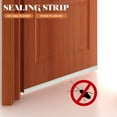 thumbnail image 6 of DINHEAROM 96x1.6in Grey PVC Bottom Door Sweep for Soundproofing and Dustproof 1Pack, 6 of 8