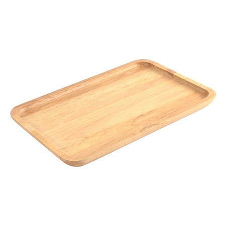 

Unique Bargains Restaurant Hotel Wood Grain Pattern Rectangle Shape Food Drinks Serving Tray