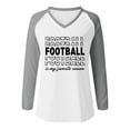 thumbnail image 4 of Chandails à Col Rond Légers Décontractés pour Femmes à Manches Longues, T-Shirt à Enfiler Imprimé Graphique de Football, Hauts Athlétiques pour Femmes, Coupe Ample, Chemises d'Été pour Femmes, Chemise d'Été pour Femmes, Chemise à Rayures pour Femmes, 4 of 4