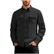 thumbnail image 1 of Ceisia Men's fashion casual solid color warm fleece lapel jacket Gift long sleeve outerwear, 1 of 8