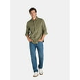 thumbnail image 4 of George Men's and Big Men's Corduroy Shirt with Long Sleeves, Sizes S-3XL, 4 of 5