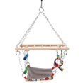 thumbnail image 1 of Hanging Pet Parrot Bite Climbing Toy Hamster Swing Ladder Hammock Toy, 1 of 1