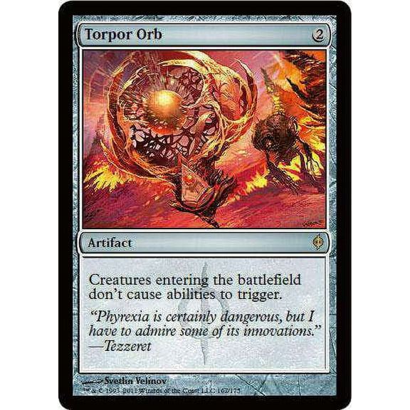 MtG New Phyrexia Rare Torpor Orb #162