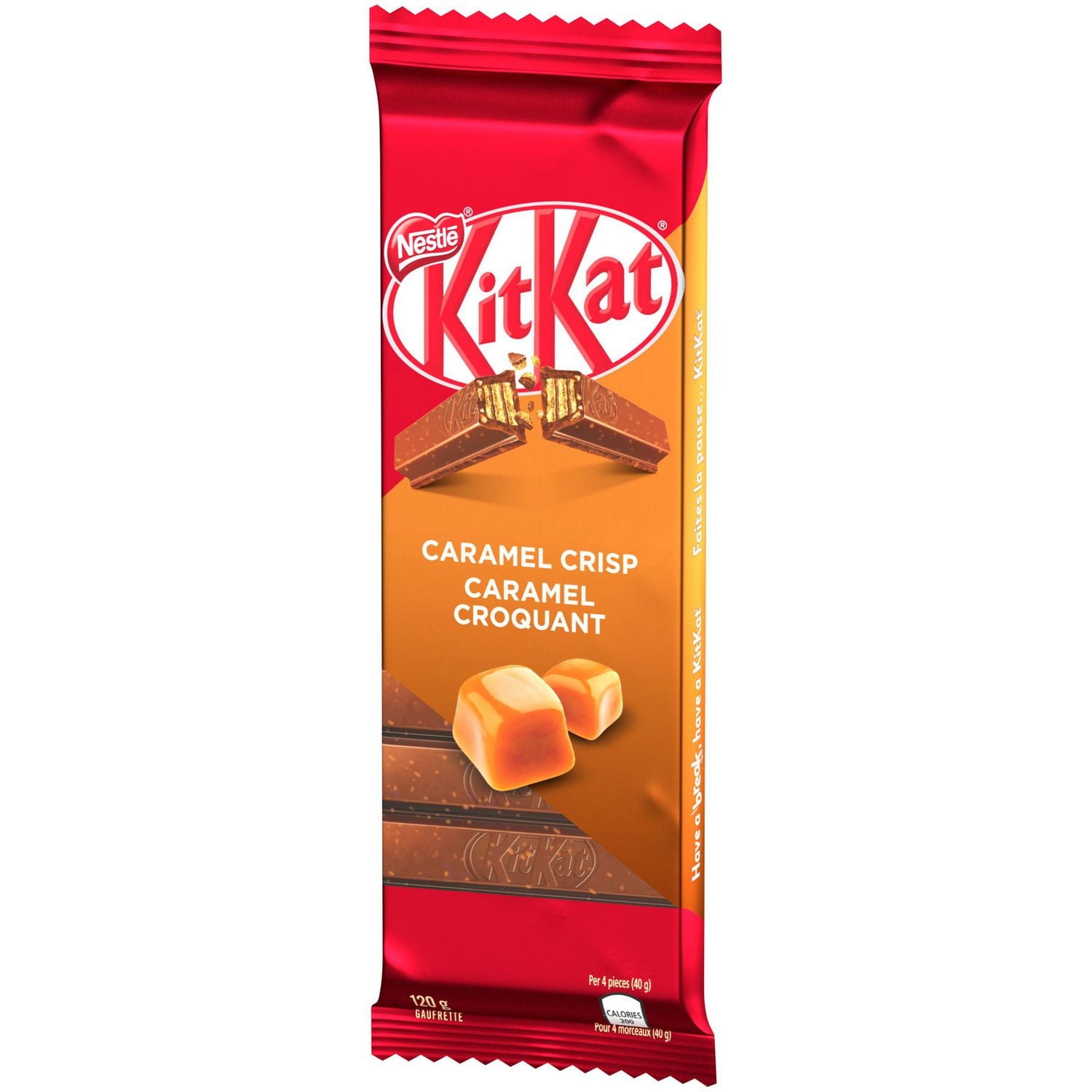 NESTLÉ® KITKAT® Caramel Crisp Wafer Bar 120 g, 120 GR