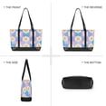 thumbnail image 6 of FORMRS Canvas Laptop Tote Bag for Women with 15.6" Computer Compartments Shoulder Handbag, Playful Daisy, 6 of 7