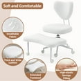 thumbnail image 4 of Meditation Chair, Ergonomic Cross Legged Seating Chair with Lumbar Support and Height Adjustable Seat Cushion, Kneeling Chair with 360-Degree Swivel Casters for Office, Yoga, or Home, Beige, 4 of 10