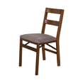 thumbnail image 3 of MECO Stakmore Classic Upholstered Seat Folding Chair Set, Fruitwood (2 Pack), 3 of 8